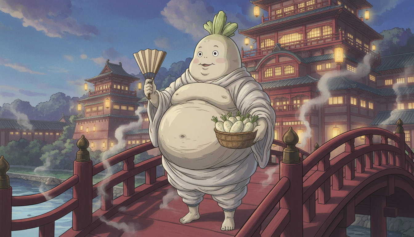 千と千尋の神隠しの大根の白いやつはおしら様?真実を徹底解説!