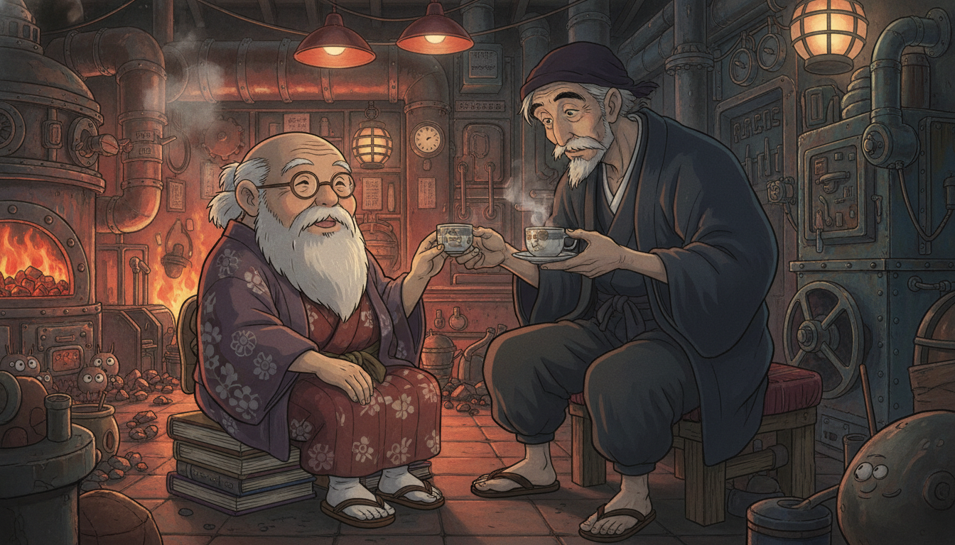 千と千尋の神隠し釜爺とくもじいの関係は？