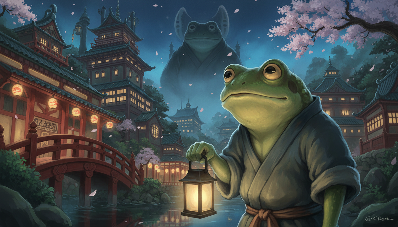 千と千尋の神隠しのカエルの名前は？青蛙の正体を徹底解説！