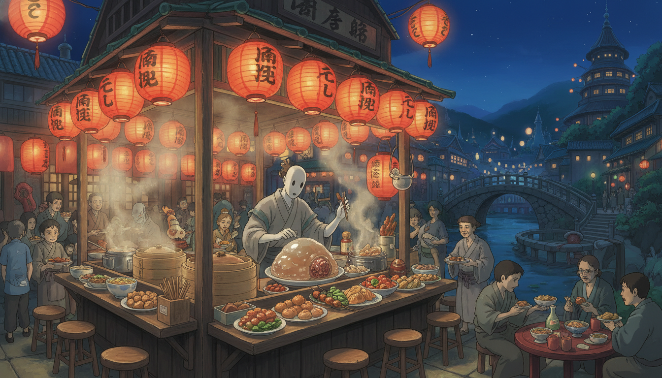 千と千尋の神隠し屋台料理はバーワン？