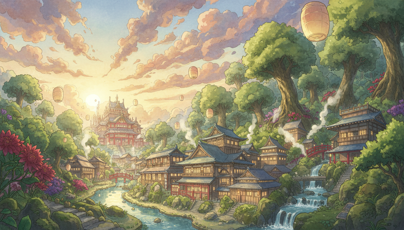 千と千尋の神隠し鶴巻温泉の関係は？