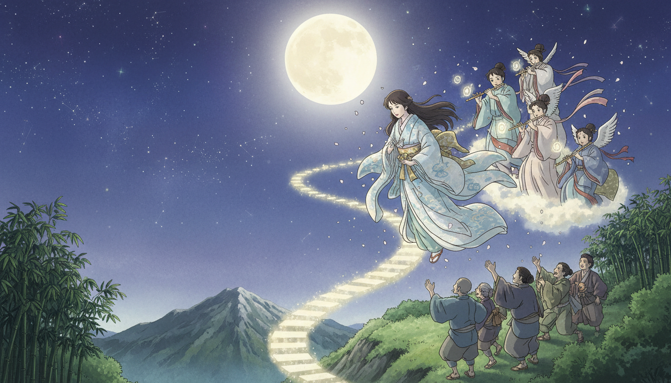 かぐや姫の物語、最後の月に帰るシーンの意味は？