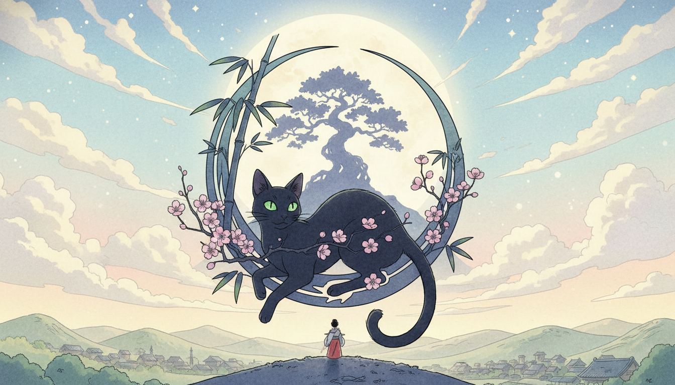 かぐや姫の物語のロゴに猫がいるって本当？