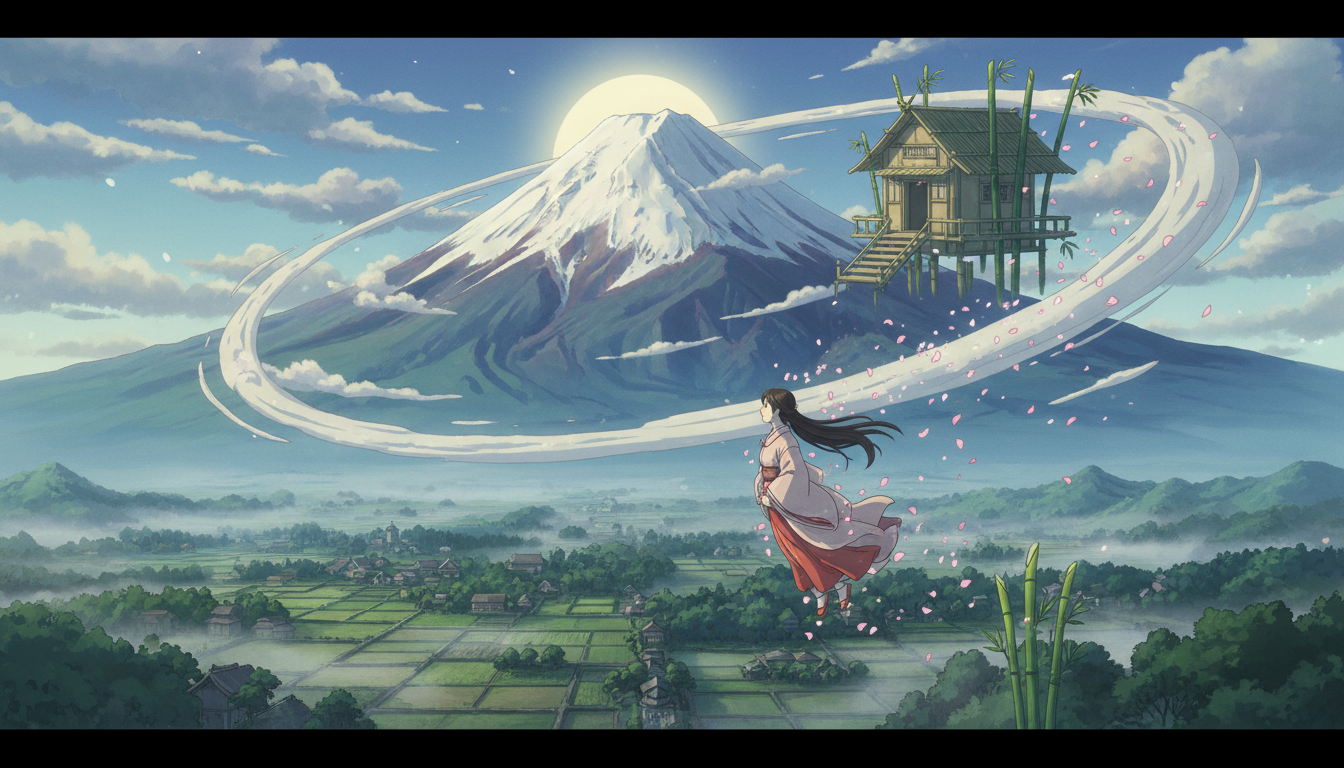 かぐや姫の物語の場所は富士山?