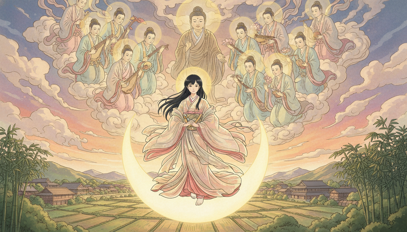 かぐや姫の物語と来迎図の関係は?