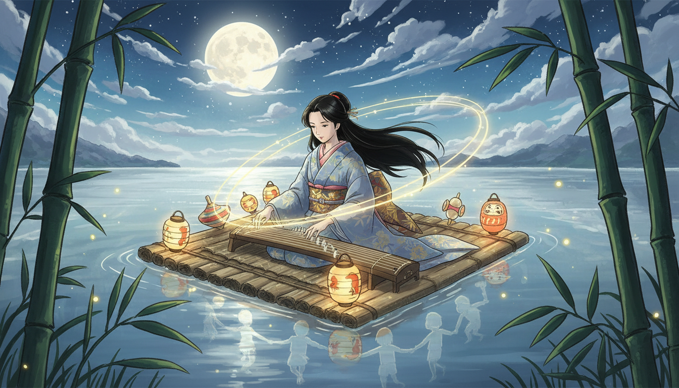 かぐや姫の物語とわらべ唄・琴の関係は？