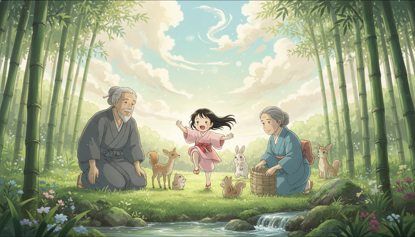 かぐや姫の物語の幼少期ってどんな描写？