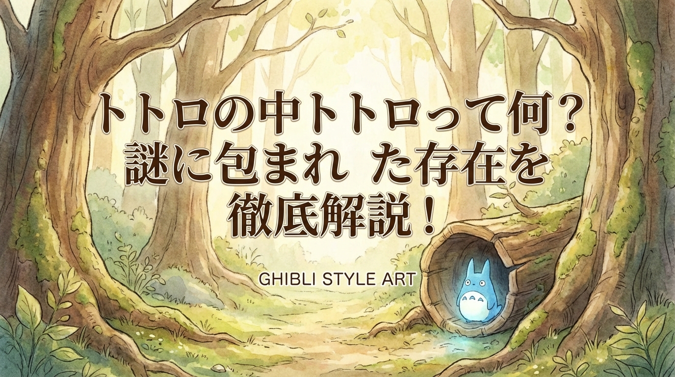 トトロの中トトロって何？謎に包まれた存在を徹底解説！