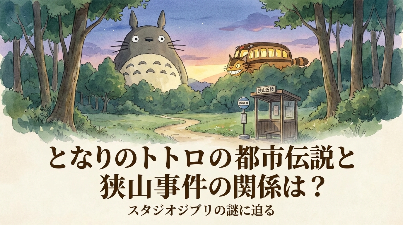 となりのトトロの都市伝説と狭山事件の関係は？