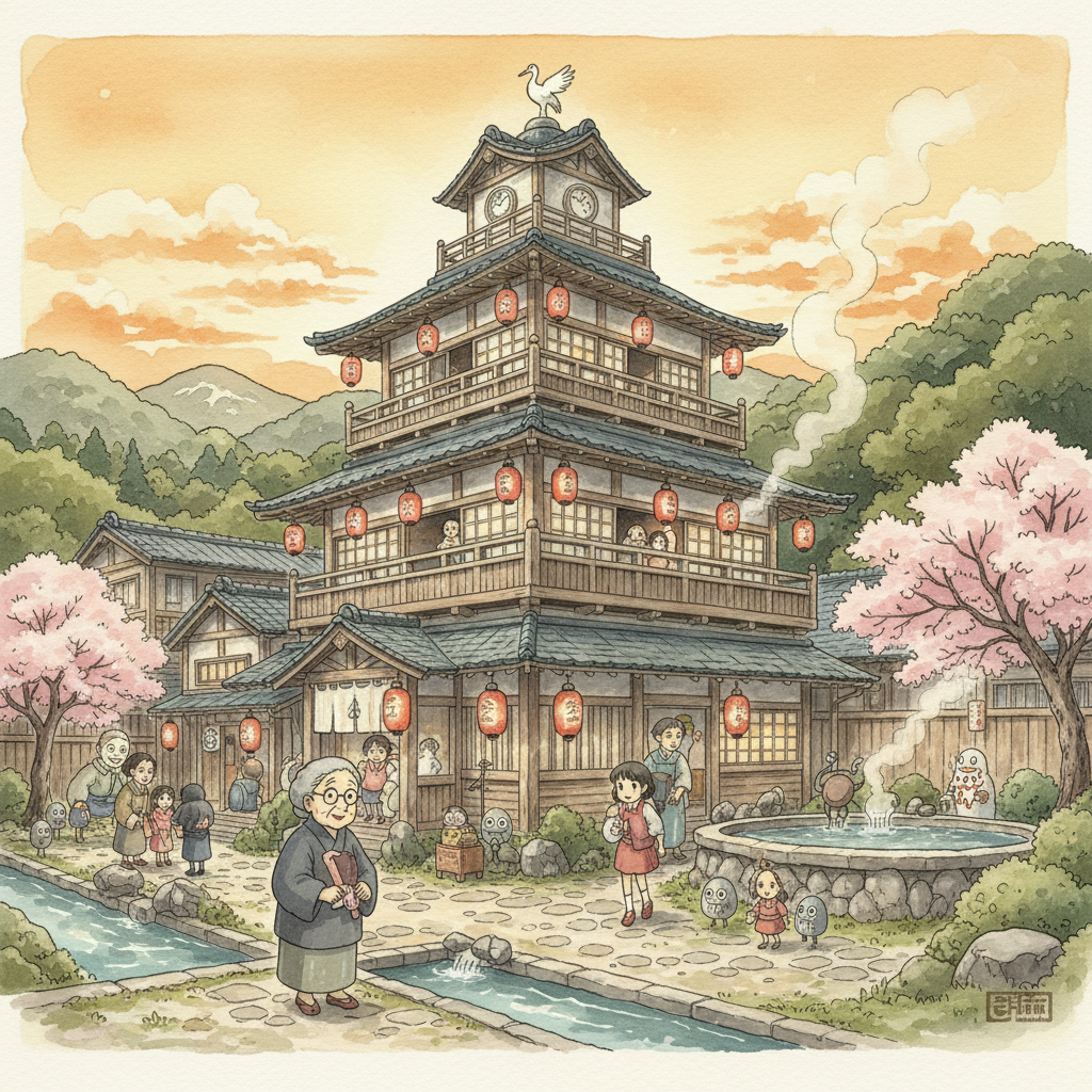 千と千尋の舞台は温泉？実モデルを解説！