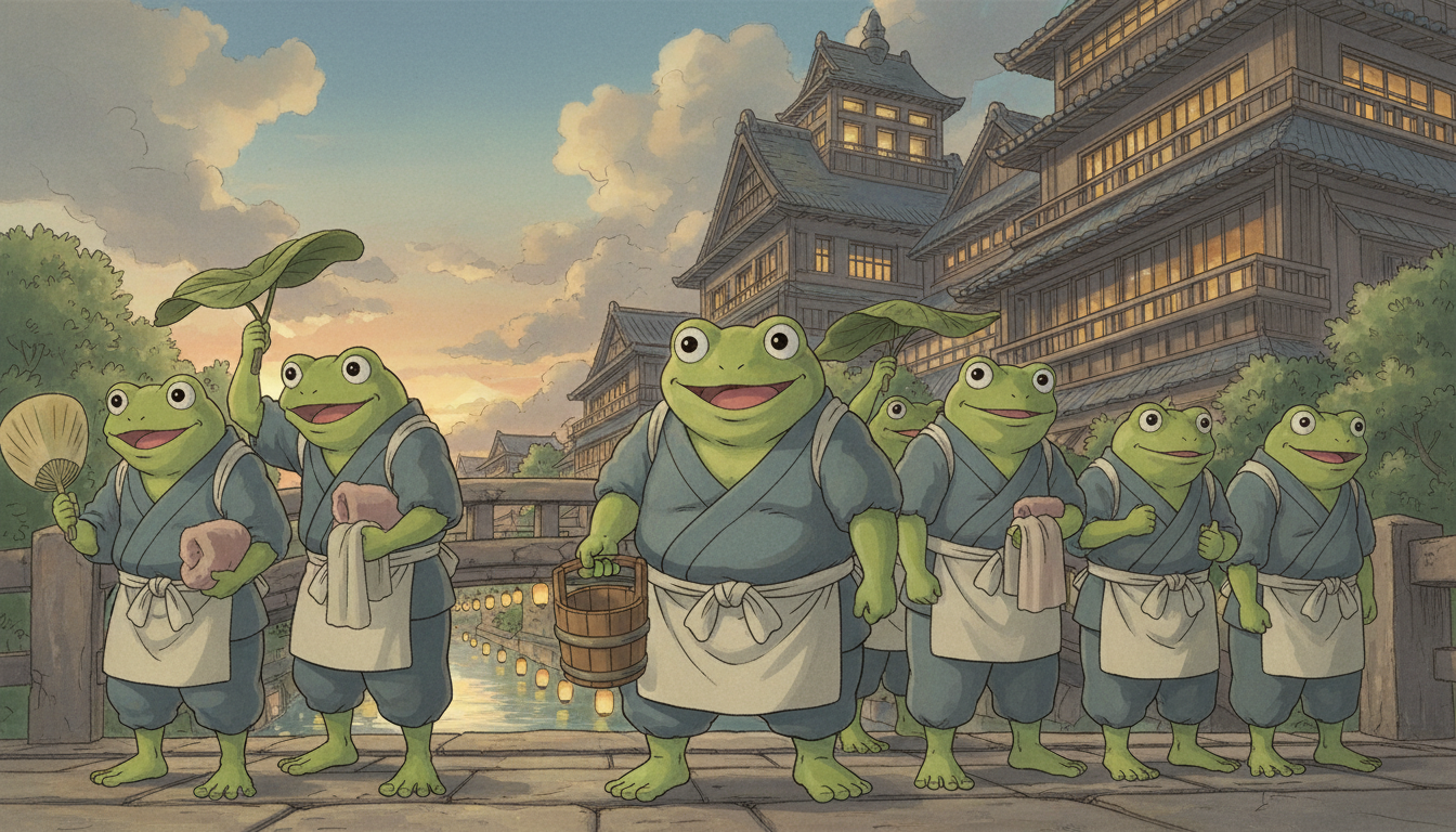 千と千尋の神隠しのカエルの名前は「青蛙（あおがえる）」