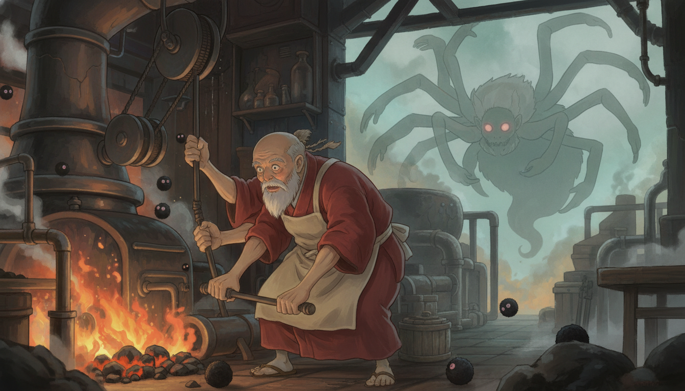 釜爺の正体は「土蜘蛛」という妖怪