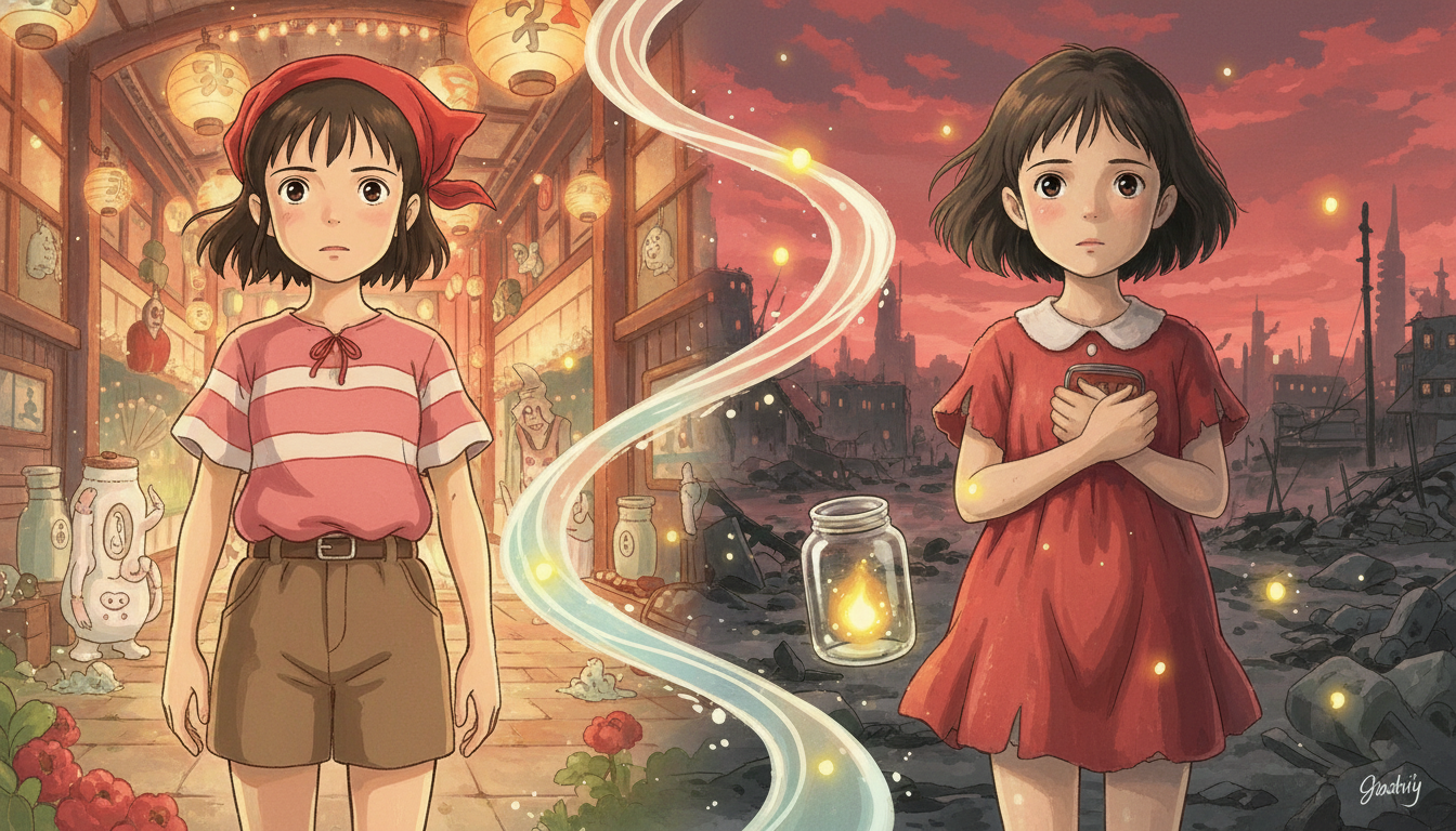 千と千尋の千尋と火垂るの墓の節子は異なる時代の少女たち