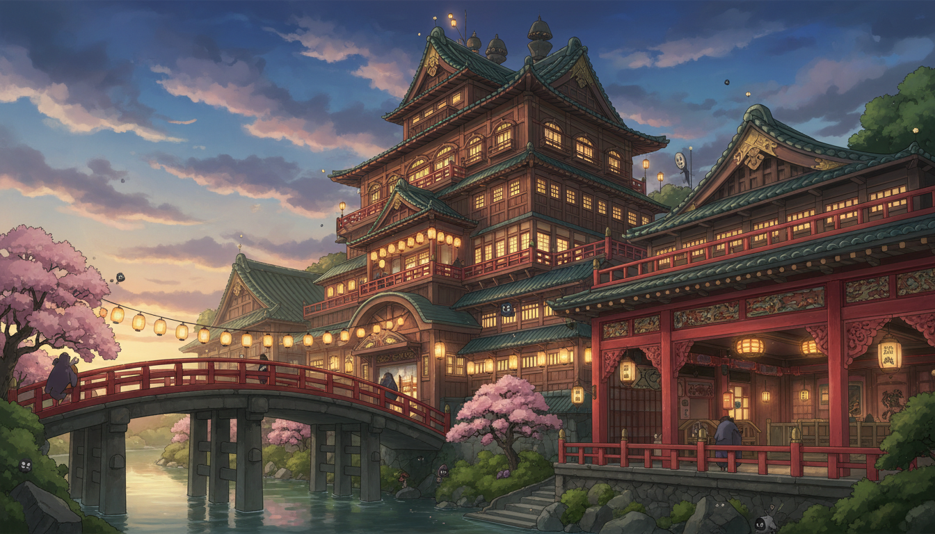 千と千尋の神隠しの公式モデル地は道後温泉本館とホテル雅叙園東京