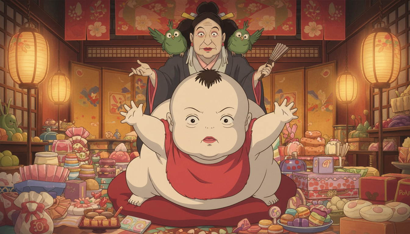 ボーは湯婆婆の甘やかされた巨大な息子