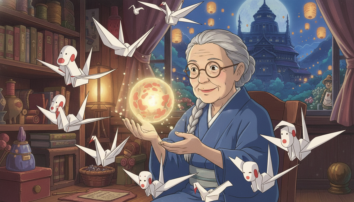 千と千尋の神隠しの紙の正体は銭婆の式神