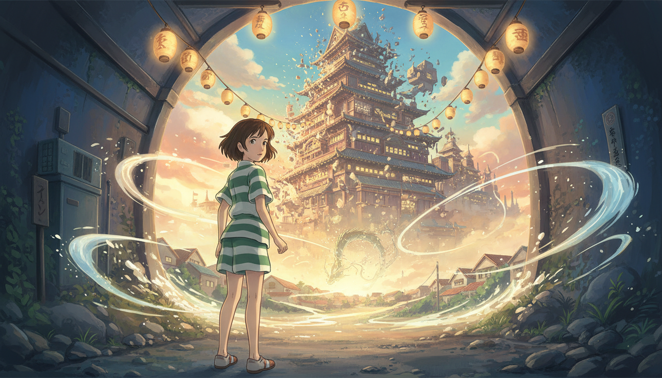 千尋が振り返ったら異世界に戻ってしまう