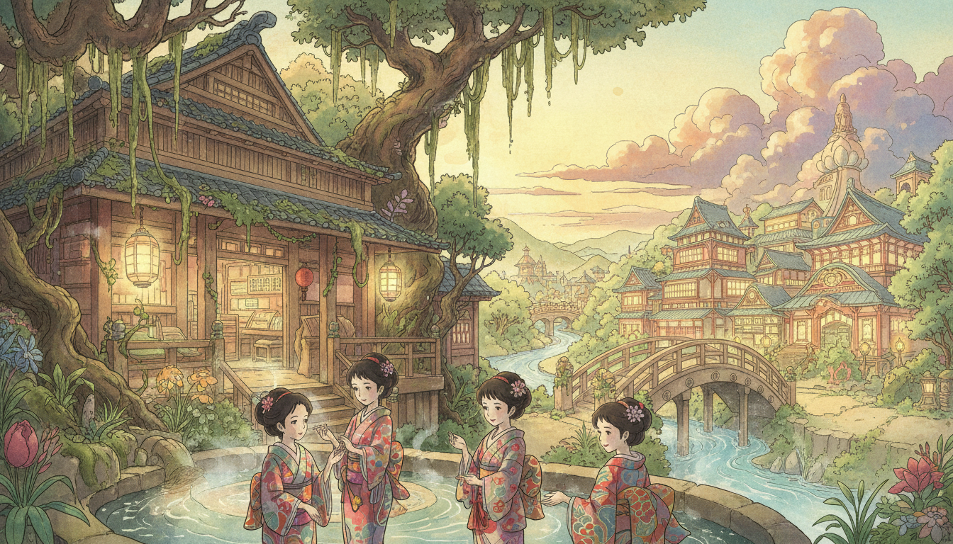 千と千尋の神隠しの湯女と遊郭の関係について