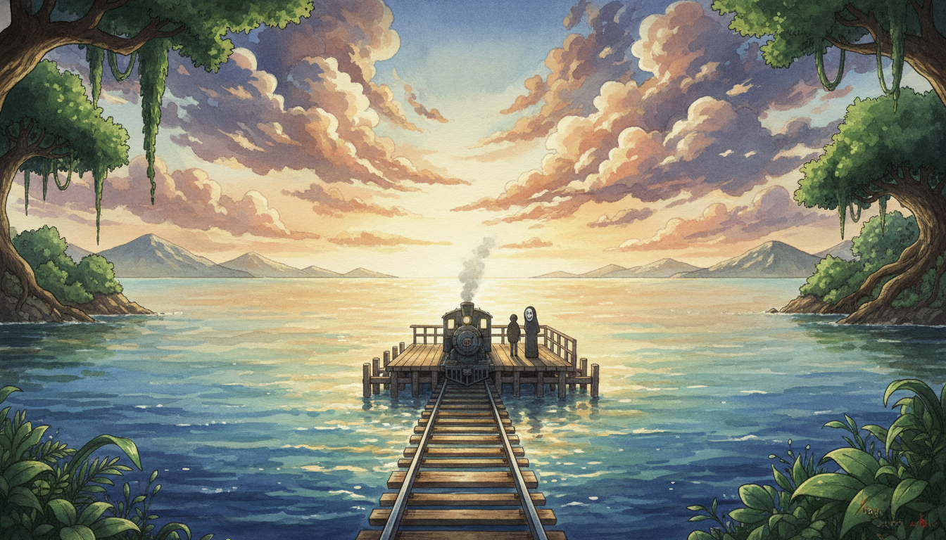 千と千尋の神隠しの海の線路は愛媛県下灘駅が最有力候補