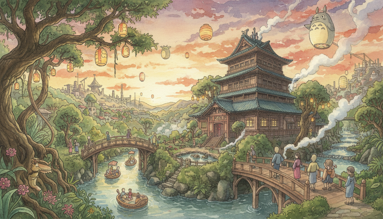 ジブリパークでは千と千尋の神隠しの名シーンを体験できる