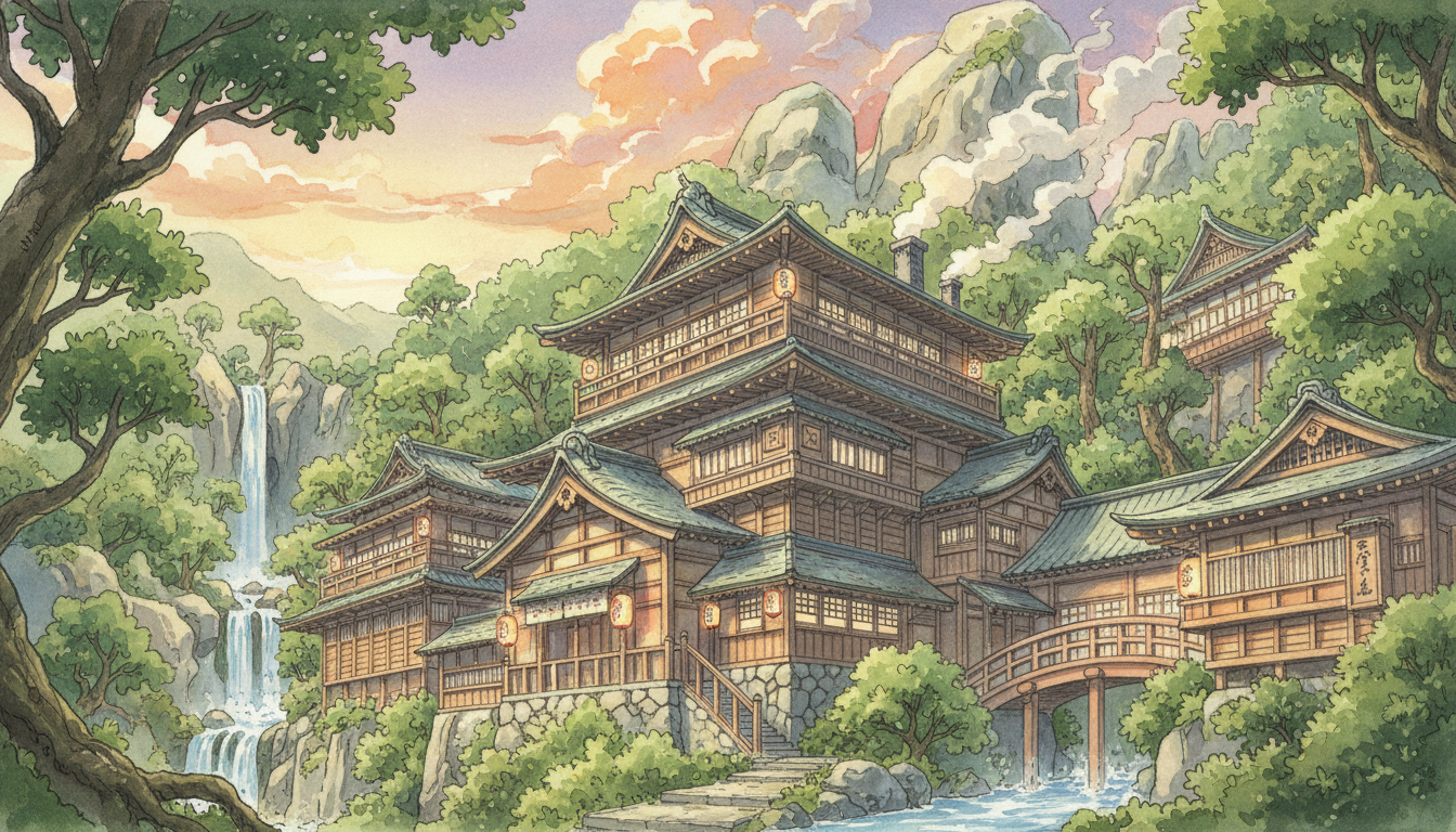 千と千尋の神隠しの部屋のモデルは複数の老舗旅館