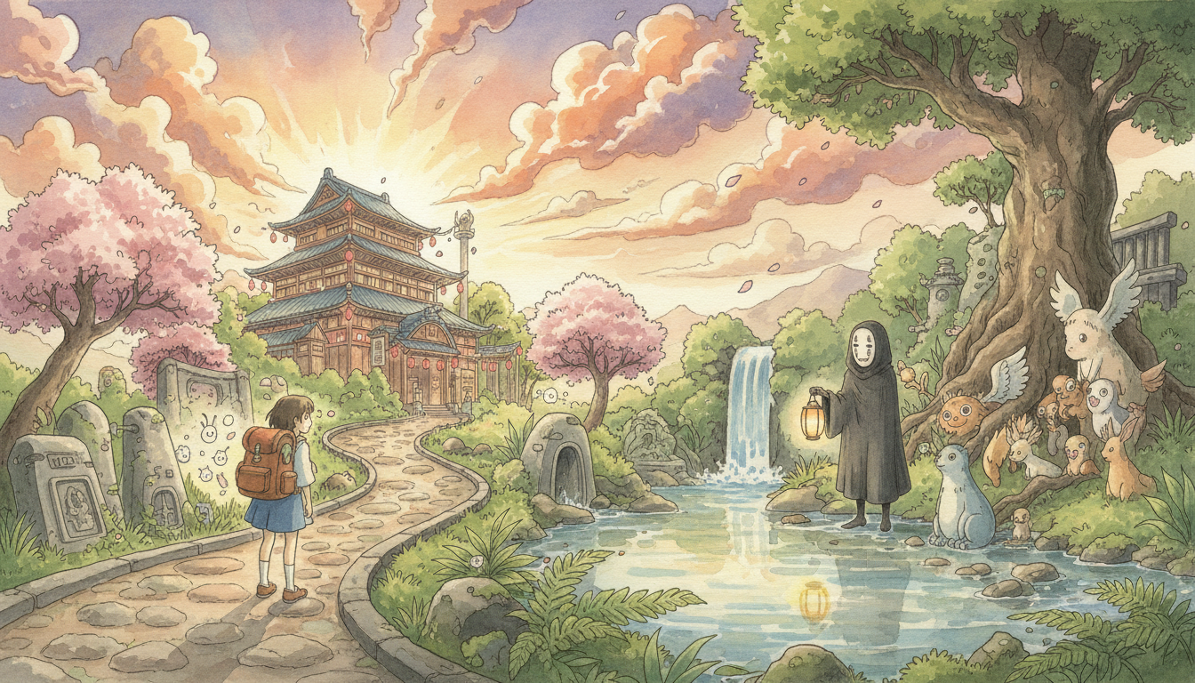 千と千尋の神隠しイラストは公式と二次創作の2つに大きく分類される