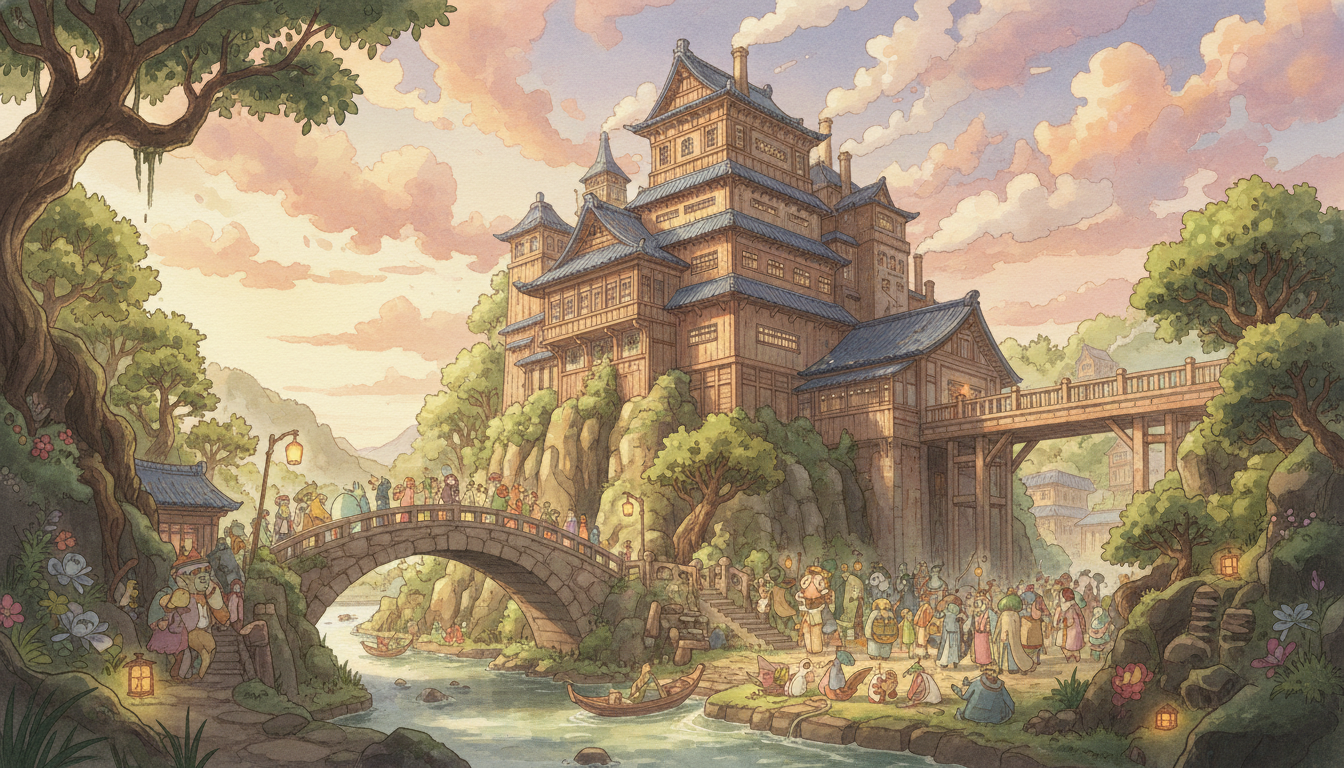 千と千尋の神隠し油屋は神々が訪れる特別な湯屋