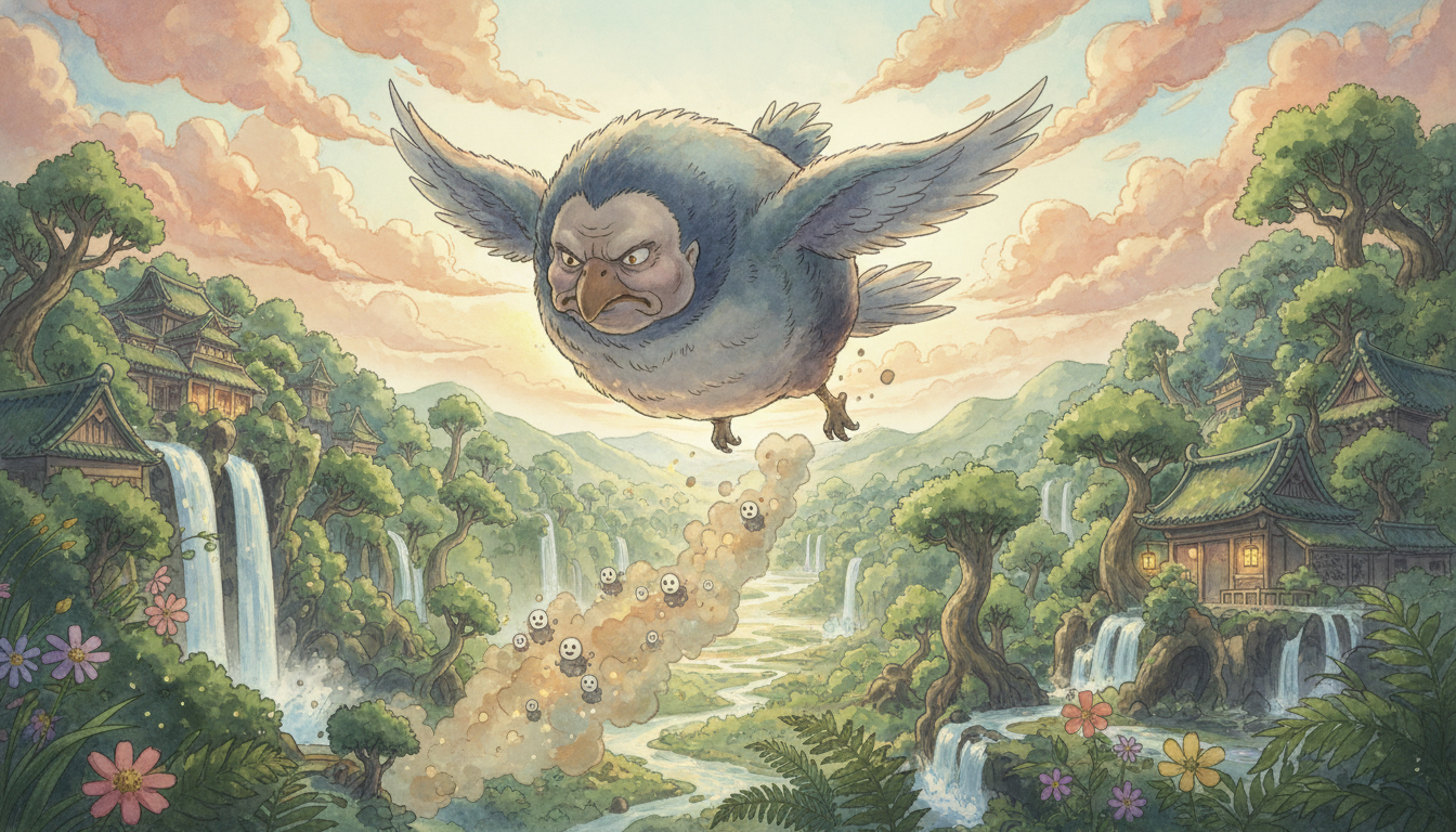 ハエドリは湯婆婆の手下「湯バード」が変身した姿