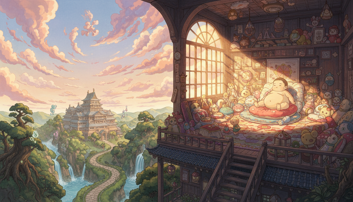 坊の部屋は油屋最上階の豪華な子供部屋