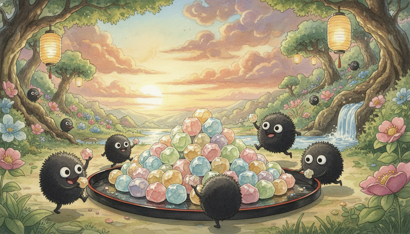 千と千尋の神隠しの金平糖はススワタリの大好物