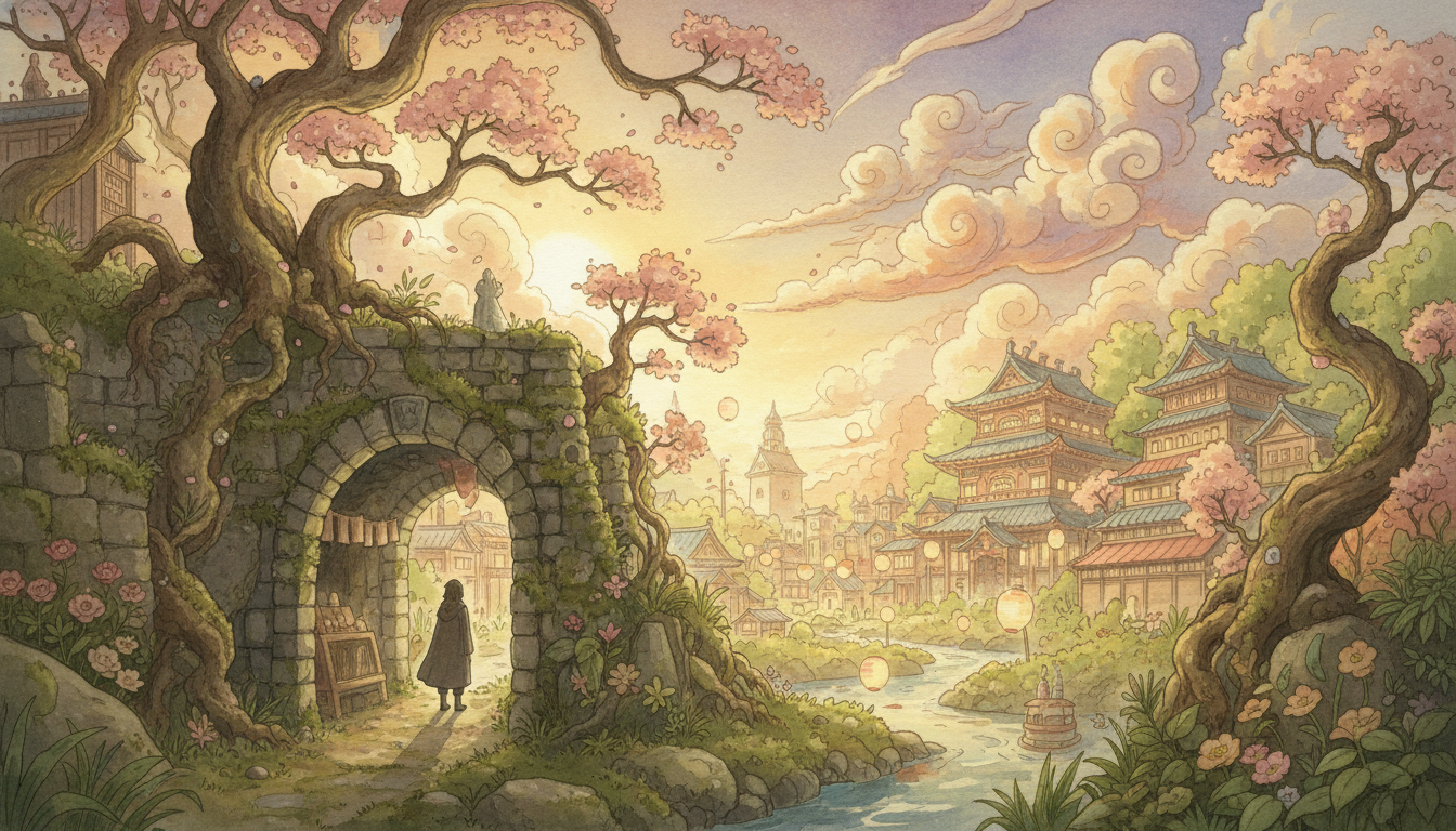 千と千尋の神隠しのキャッチコピーは「トンネルのむこうは、不思議の町でした。」