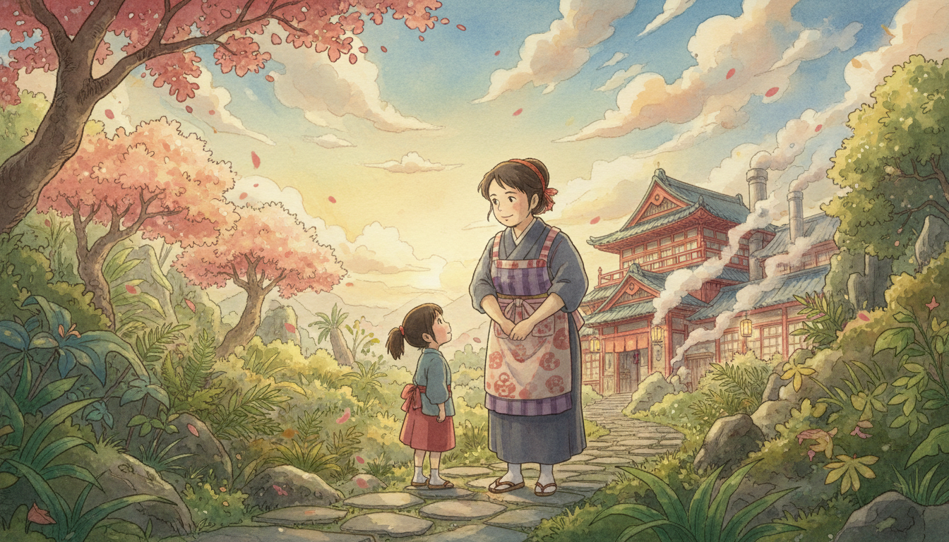 千と千尋の神隠しのれんは油屋の先輩従業員