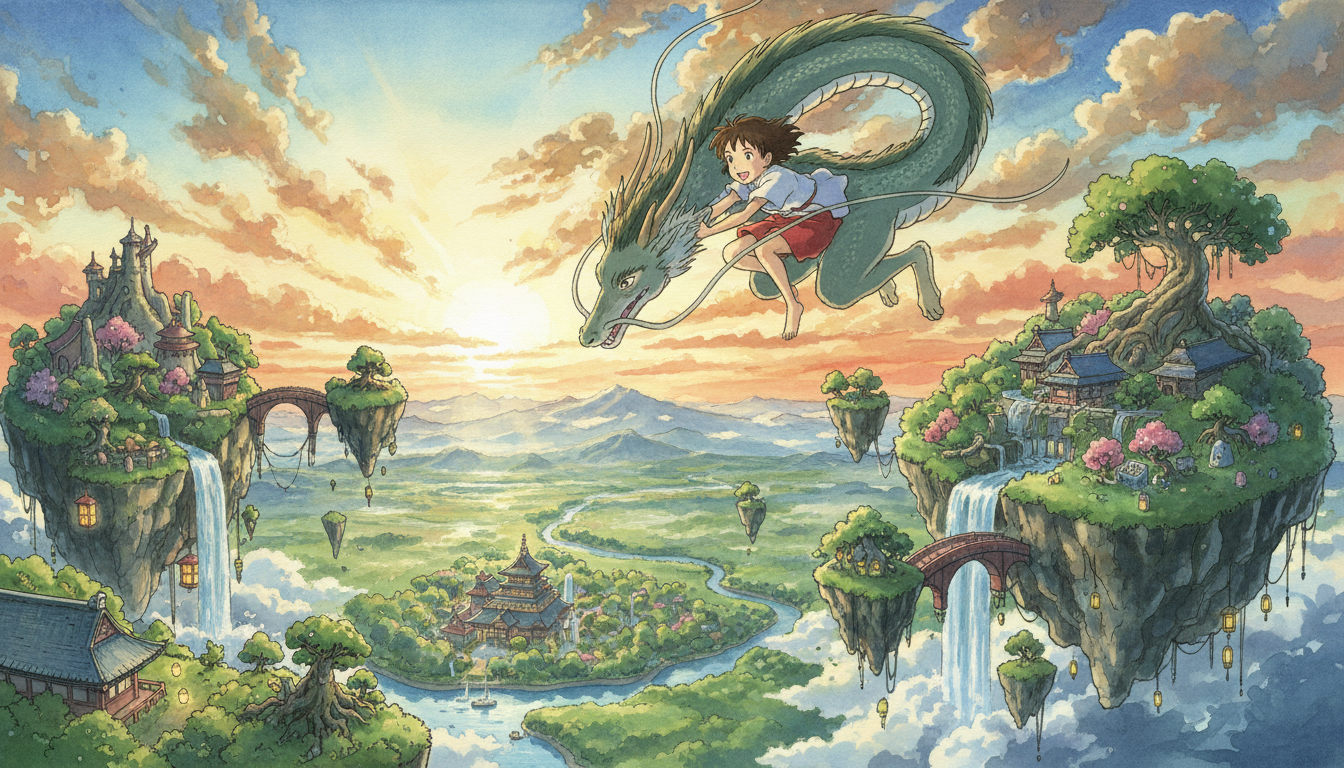 「ふたたび」シーンは千尋とハクの記憶回復と空中飛行の感動場面