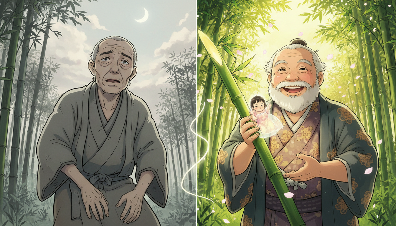 結論：翁の描かれ方は大きく異なる