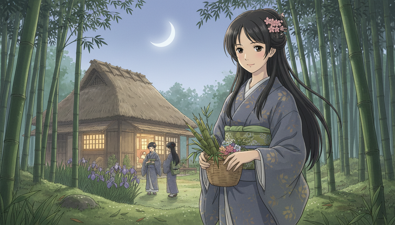 かぐや姫の物語の侍女・付き人は「女童(めのわらわ)」