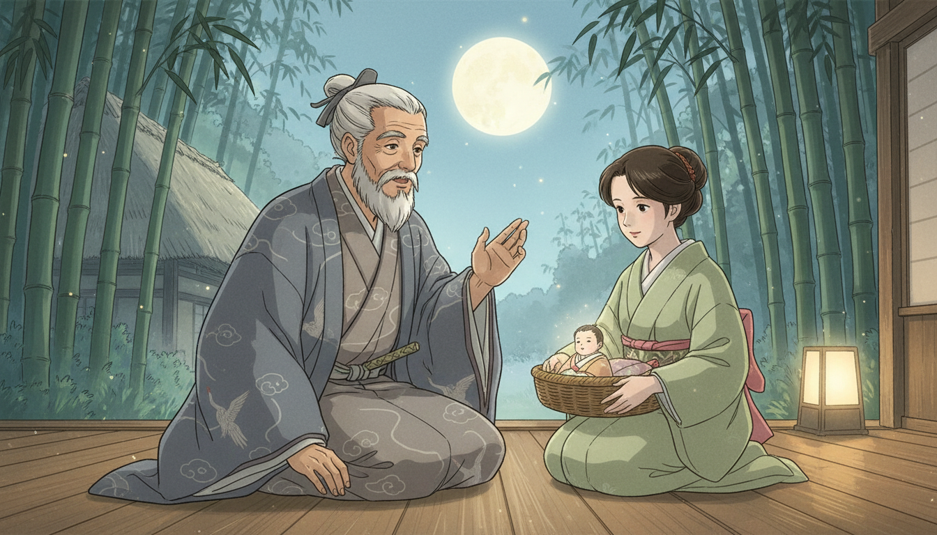 地井武男は翁役の声を収録したが、本編では代役が使用された