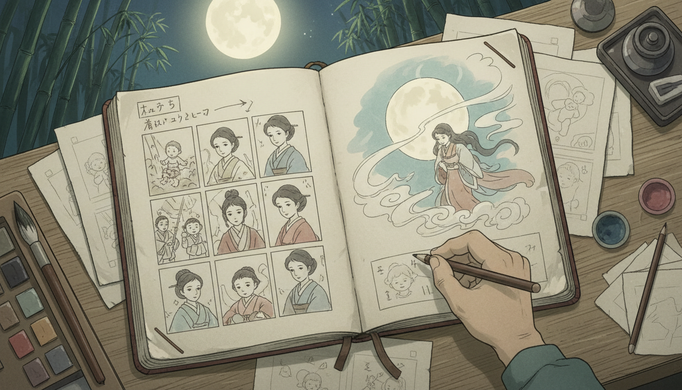 かぐや姫の物語の絵コンテは高畑勲監督らが5年かけて完成させた制作の設計図