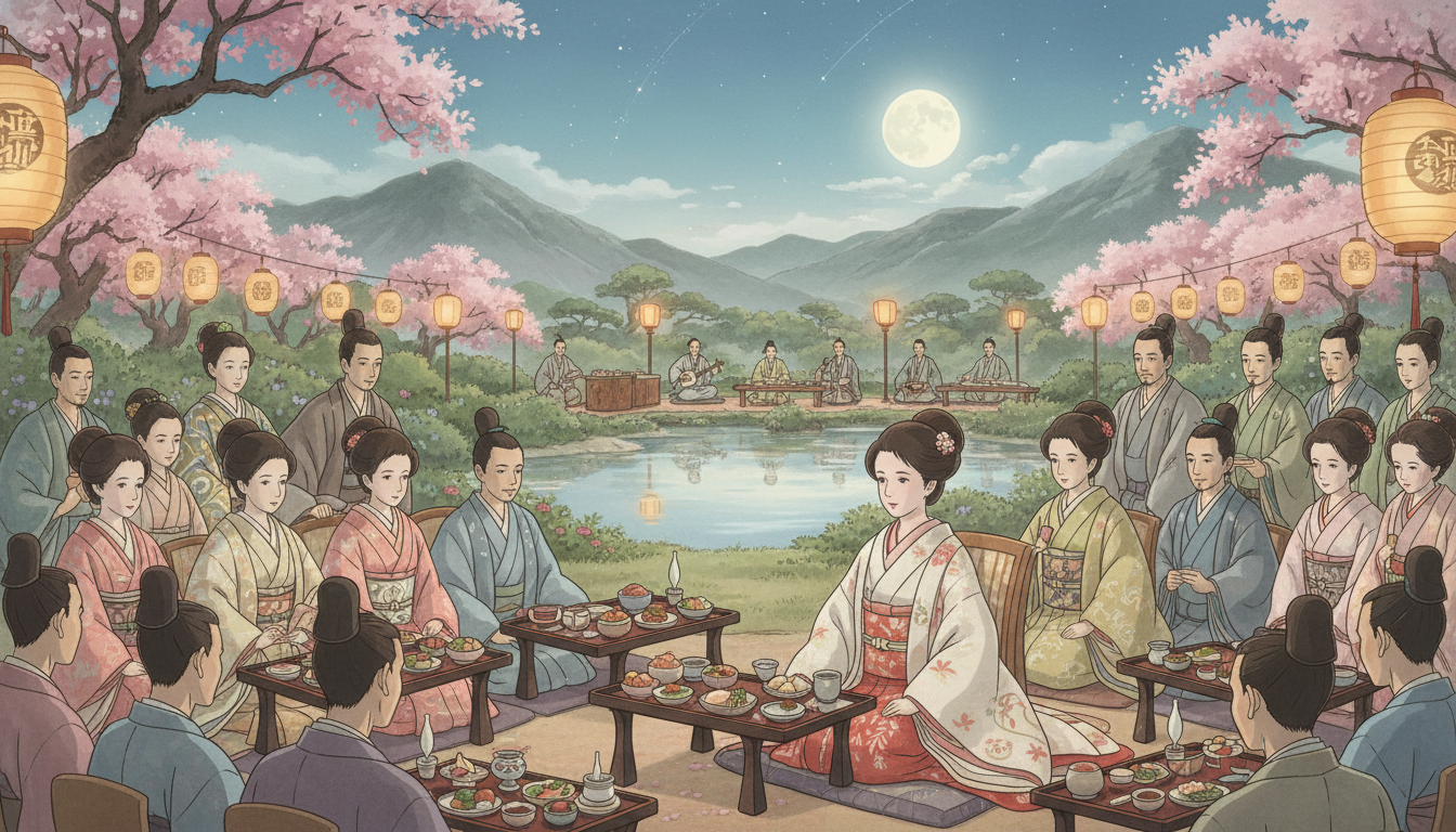 かぐや姫の物語の宴とは姫の社交デビューの場面