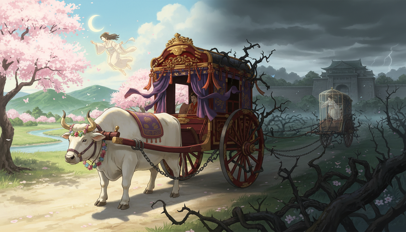 『かぐや姫の物語』の牛車は自由から束縛への転換を象徴する