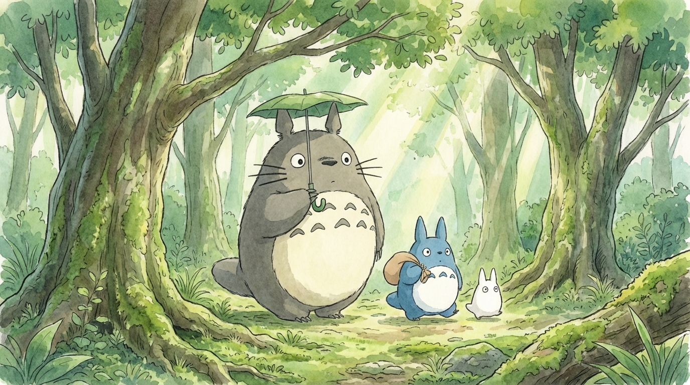 大・中・小トトロが揃うシーン