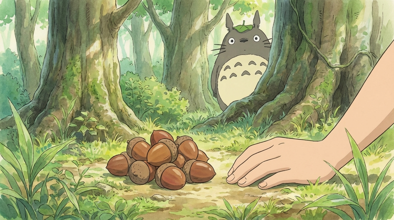 となりのトトロのどんぐりは、トトロの存在を示す重要なアイテム