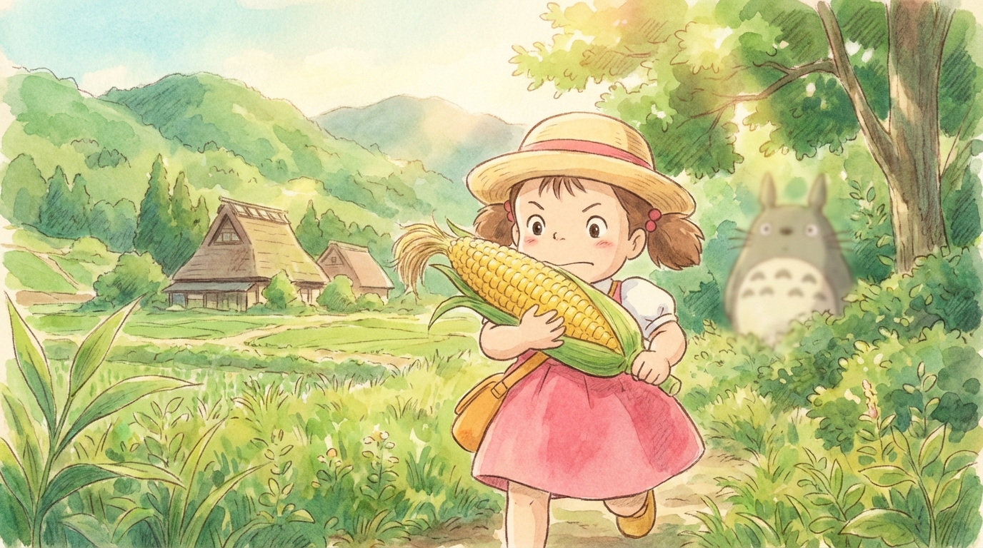 メイがとうもろこしを持っていった理由