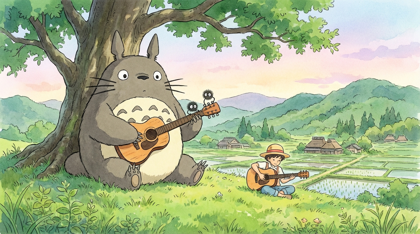 となりのトトロのギターコードは初心者でも簡単に弾けます