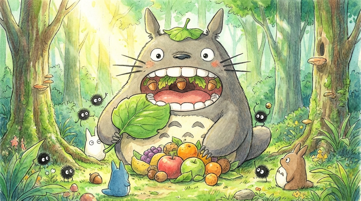 トトロは草食動物である可能性が高い