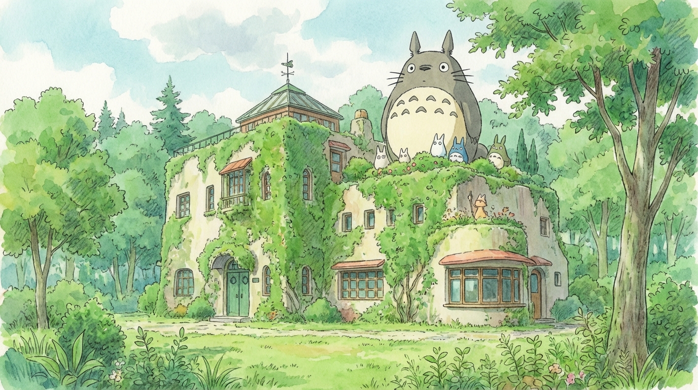 三鷹にあるトトロの美術館とは「三鷹の森ジブリ美術館」