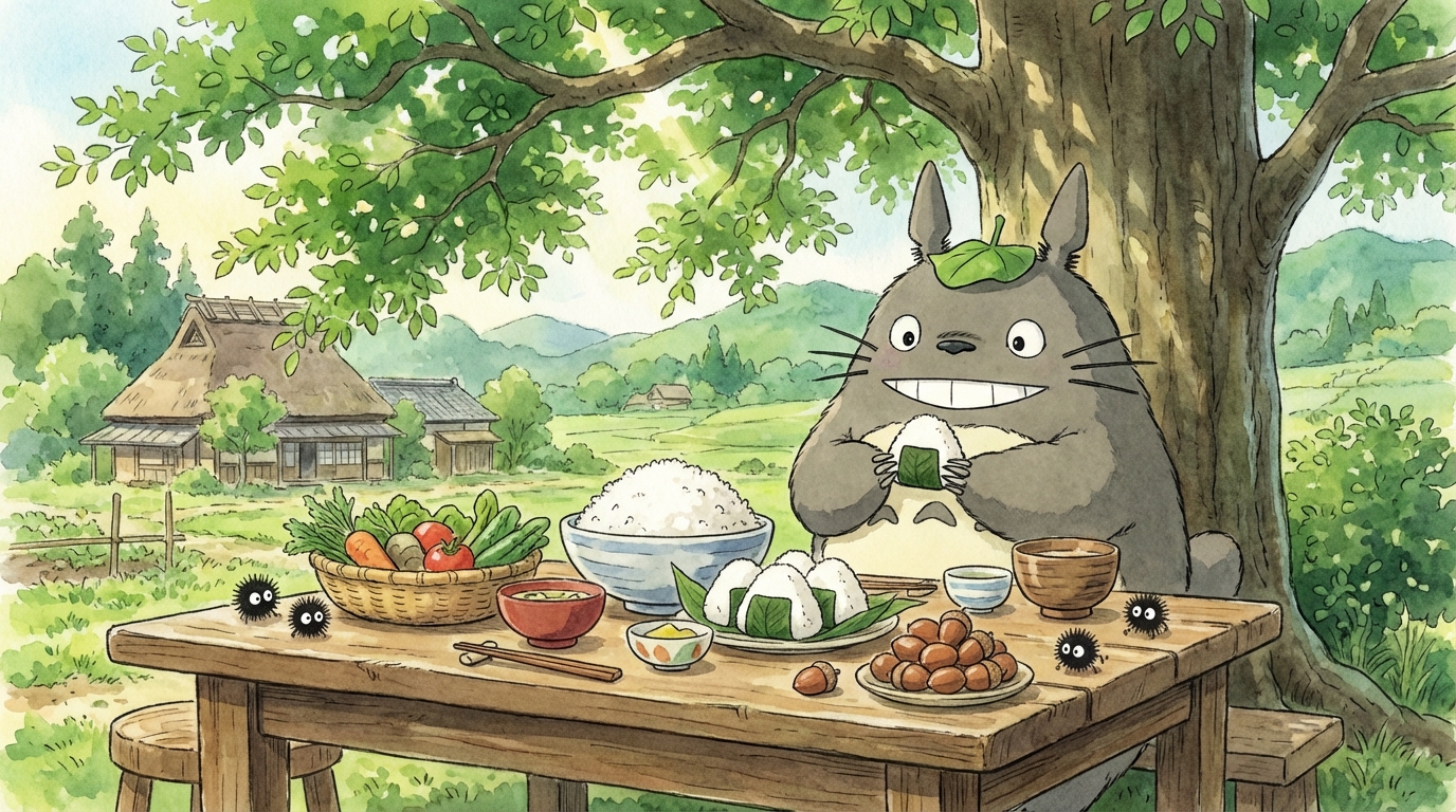 トトロの食べ物とご飯シーンの答え