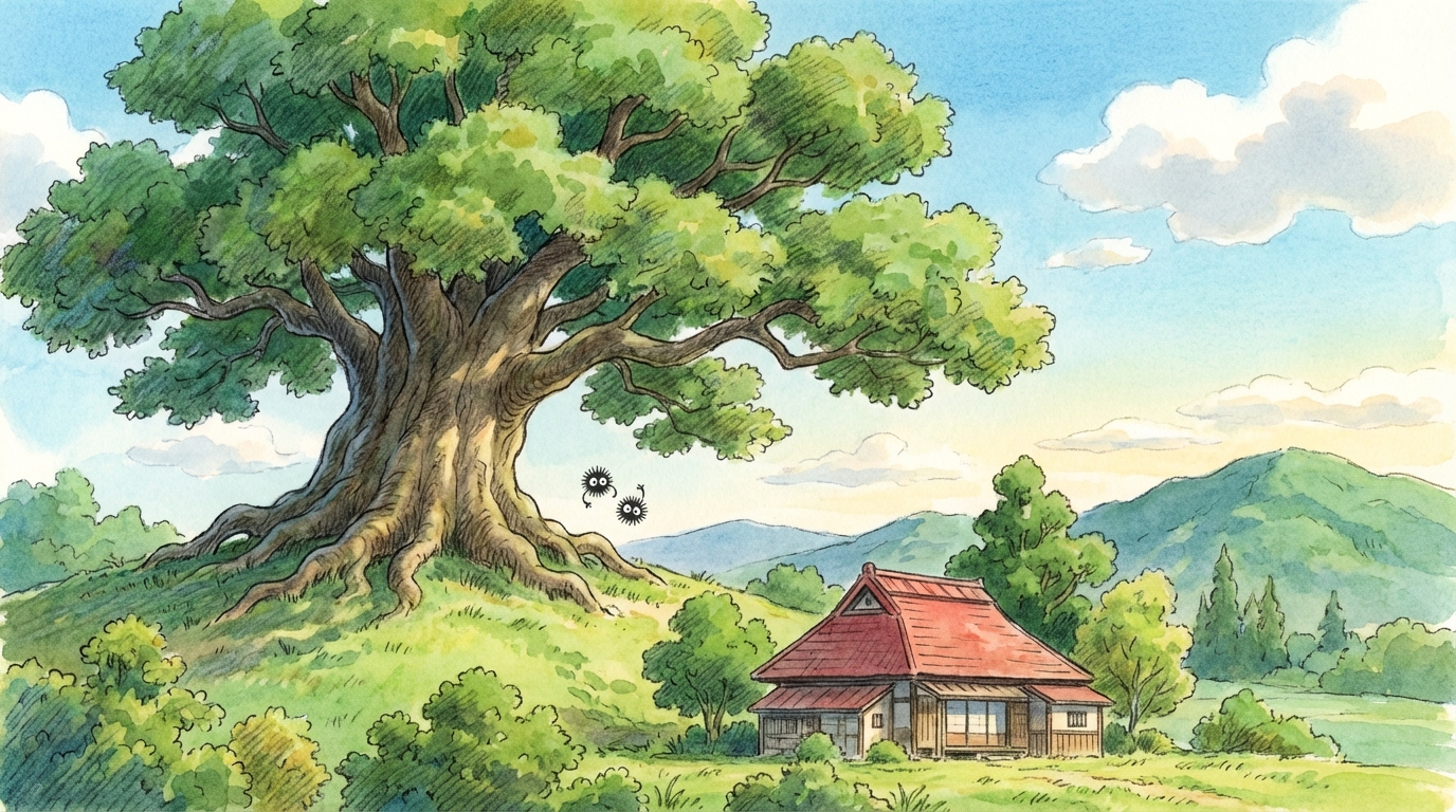 トトロの木はクスノキです