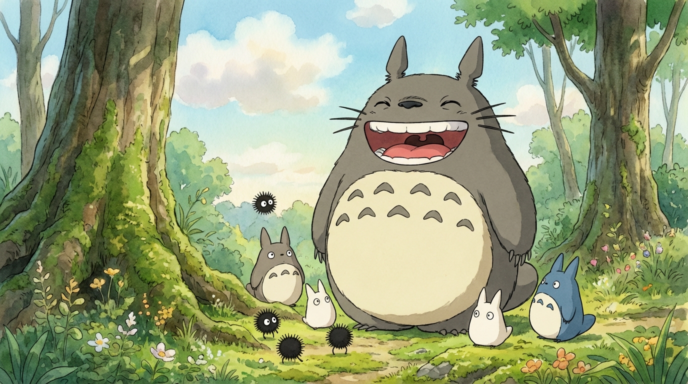 トトロの笑った顔とは