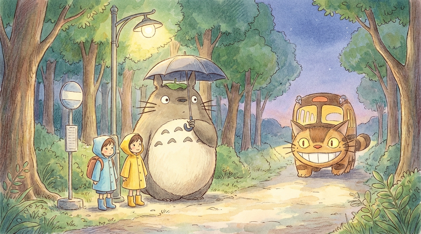 トトロのバス停シーンとは